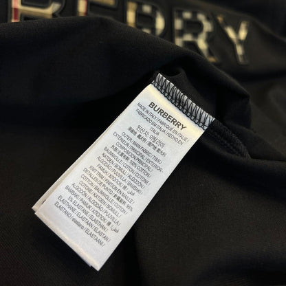Burberry T-Shirt Without Collar 'Black & Beige'