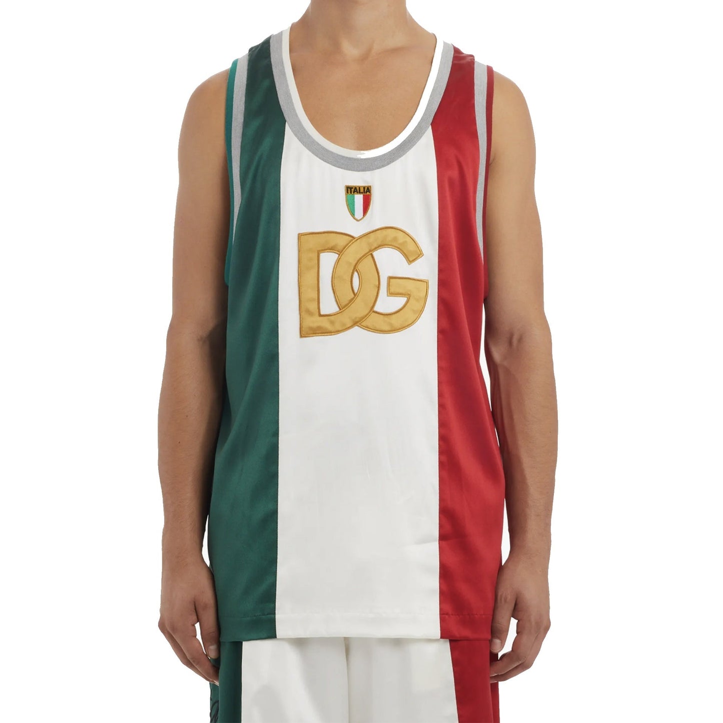 Dolce & Gabbana Satin Tank T Shirt
