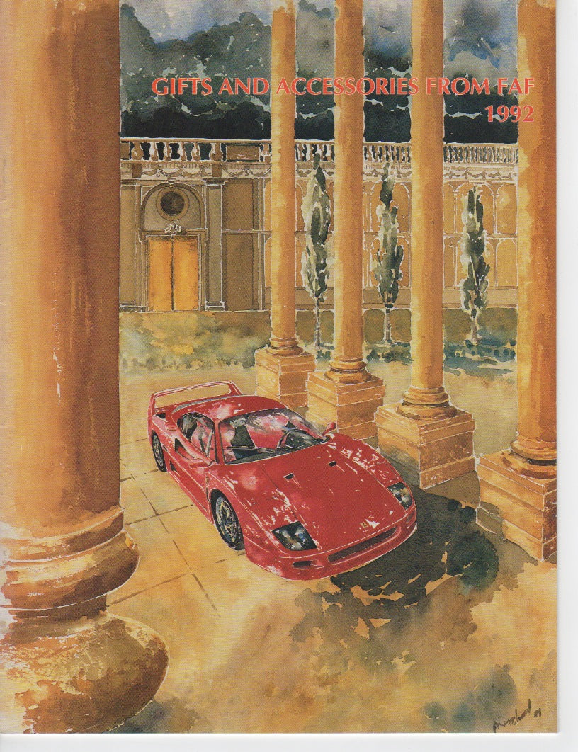 FAF Motorcars Gifts & Accessories Catalog 1992