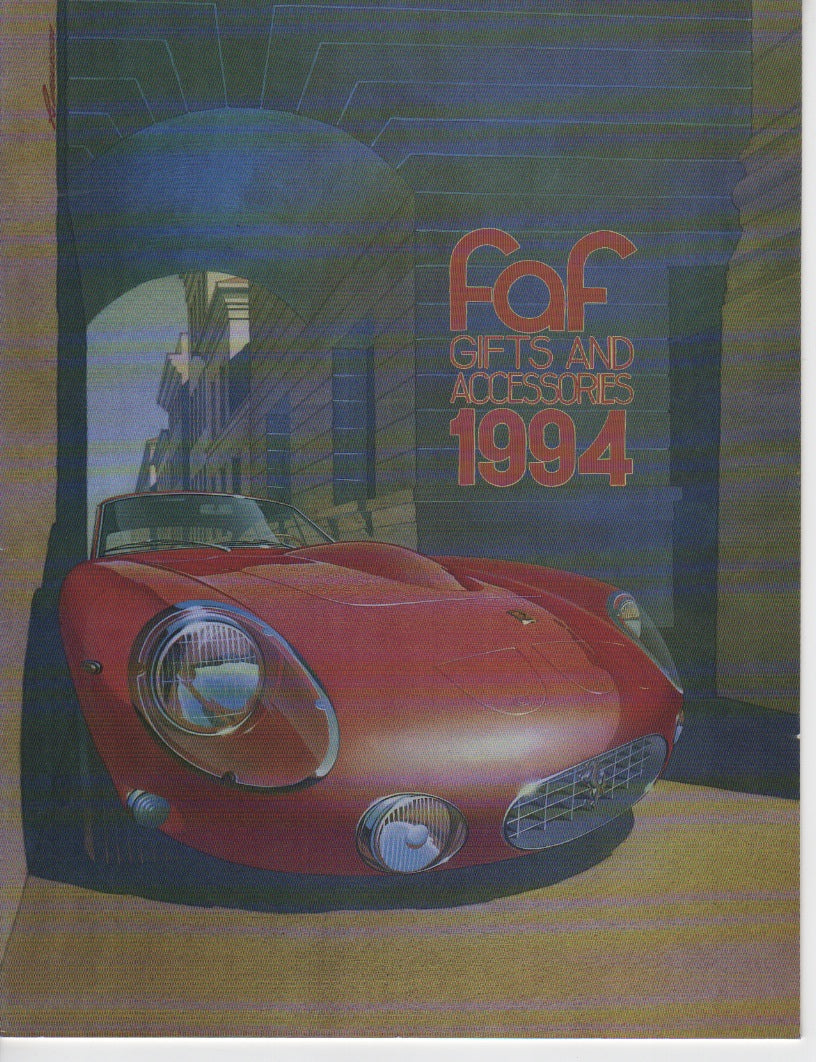 FAF Motorcars Gifts & Accessories Catalog 1994