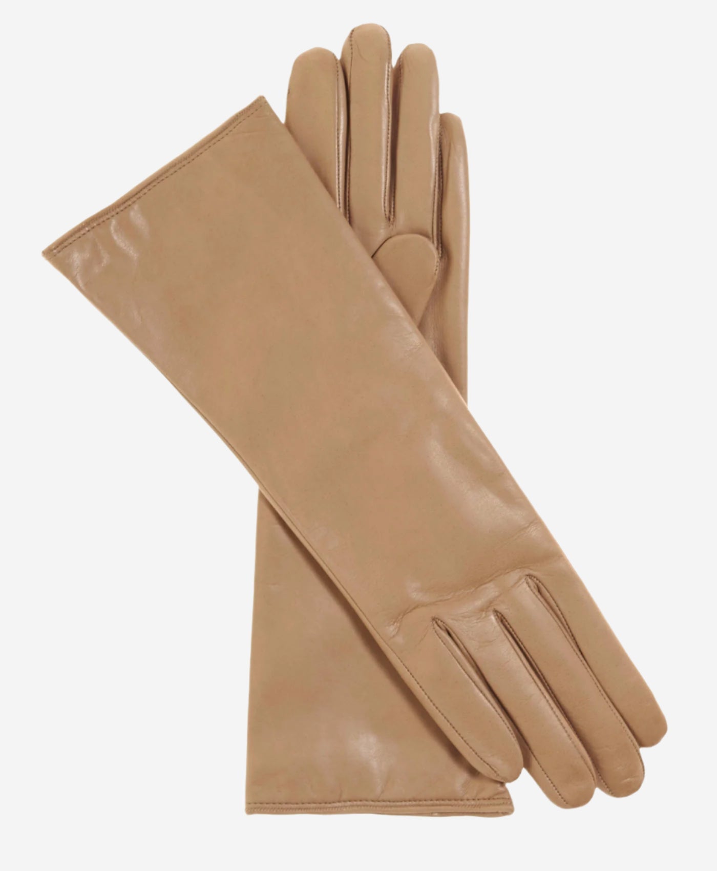 Camilla (beige) - Italian "4 button length" cashmere lined leather gloves — photo 1 of 8