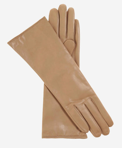 Camilla (beige) - Italian "4 button length" cashmere lined leather gloves — photo 1 of 8