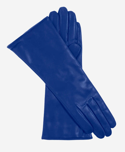 Camilla (blue) - Italian "4 button length" cashmere lined leather gloves — photo 1 of 8