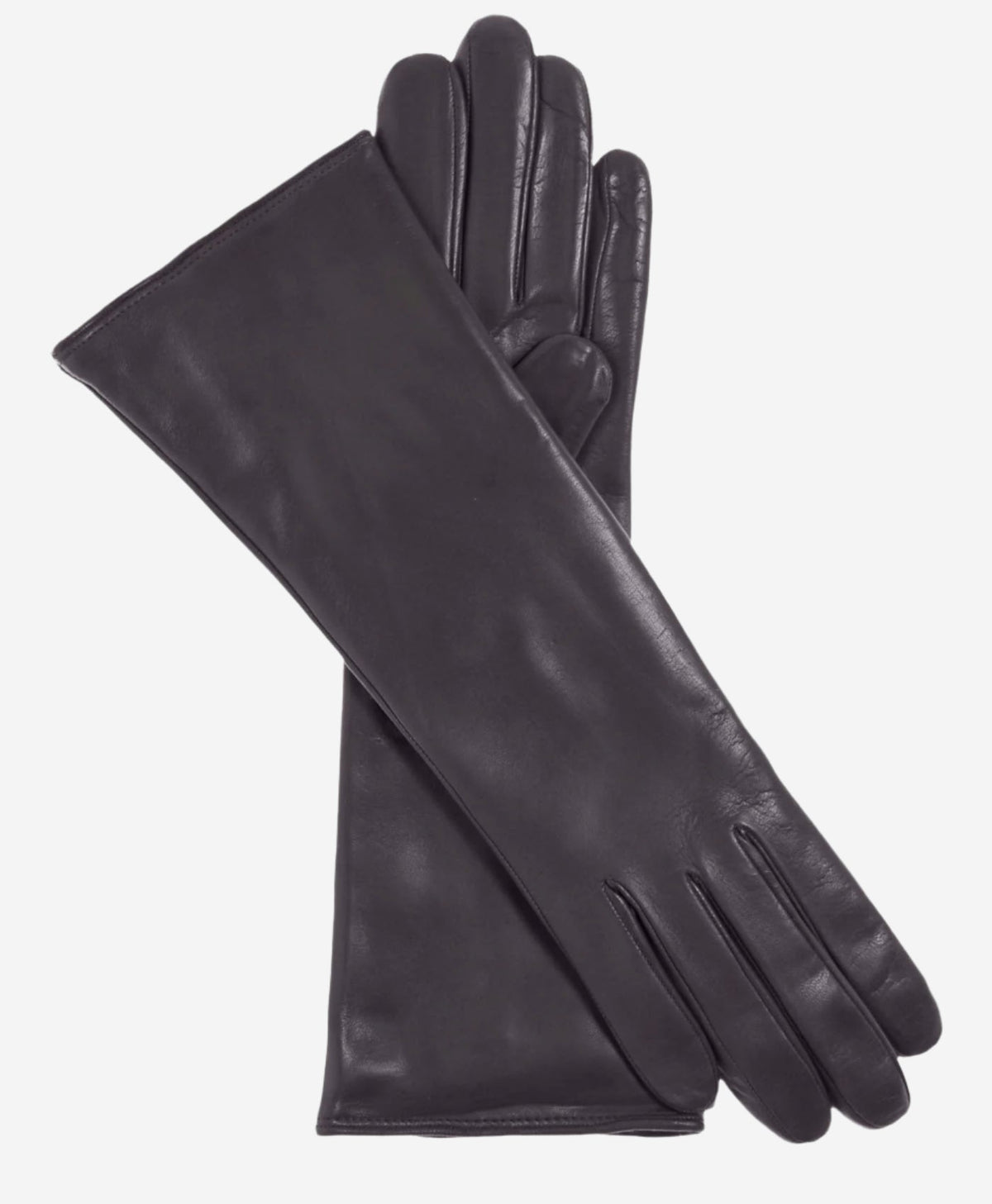 Camilla (charcoal) - Italian "4 button length" cashmere lined leather gloves — photo 1 of 8