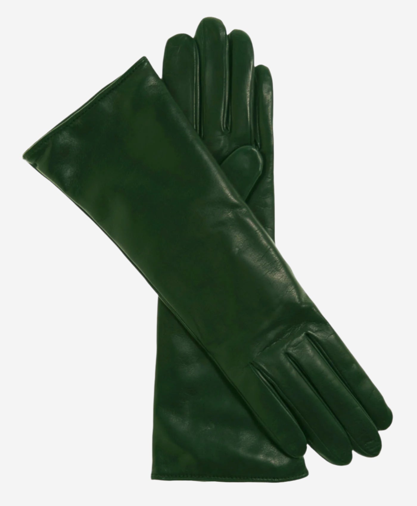 Camilla (forest) - Italian "4 button length" cashmere lined leather gloves — photo 1 of 9