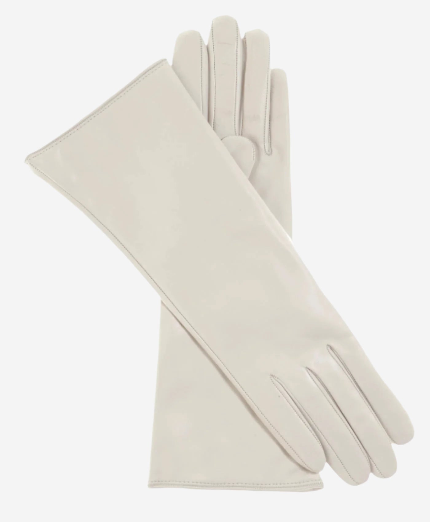 Camilla (ivory) - Italian "4 button length" cashmere lined leather gloves — photo 1 of 8