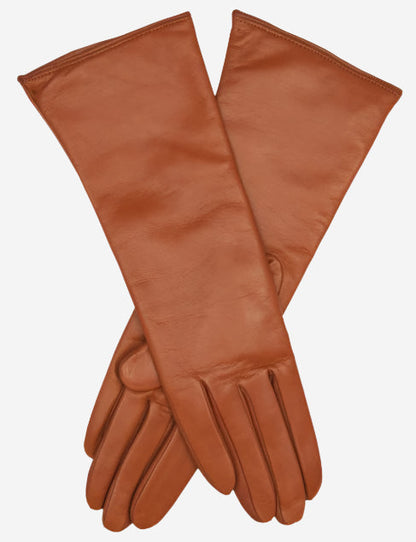 Camilla (medium brown) - Italian "4 button length" cashmere lined leather gloves — photo 1 of 8