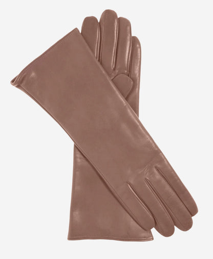 Camilla (mocha) - Italian "4 button length" cashmere lined leather gloves — photo 1 of 8