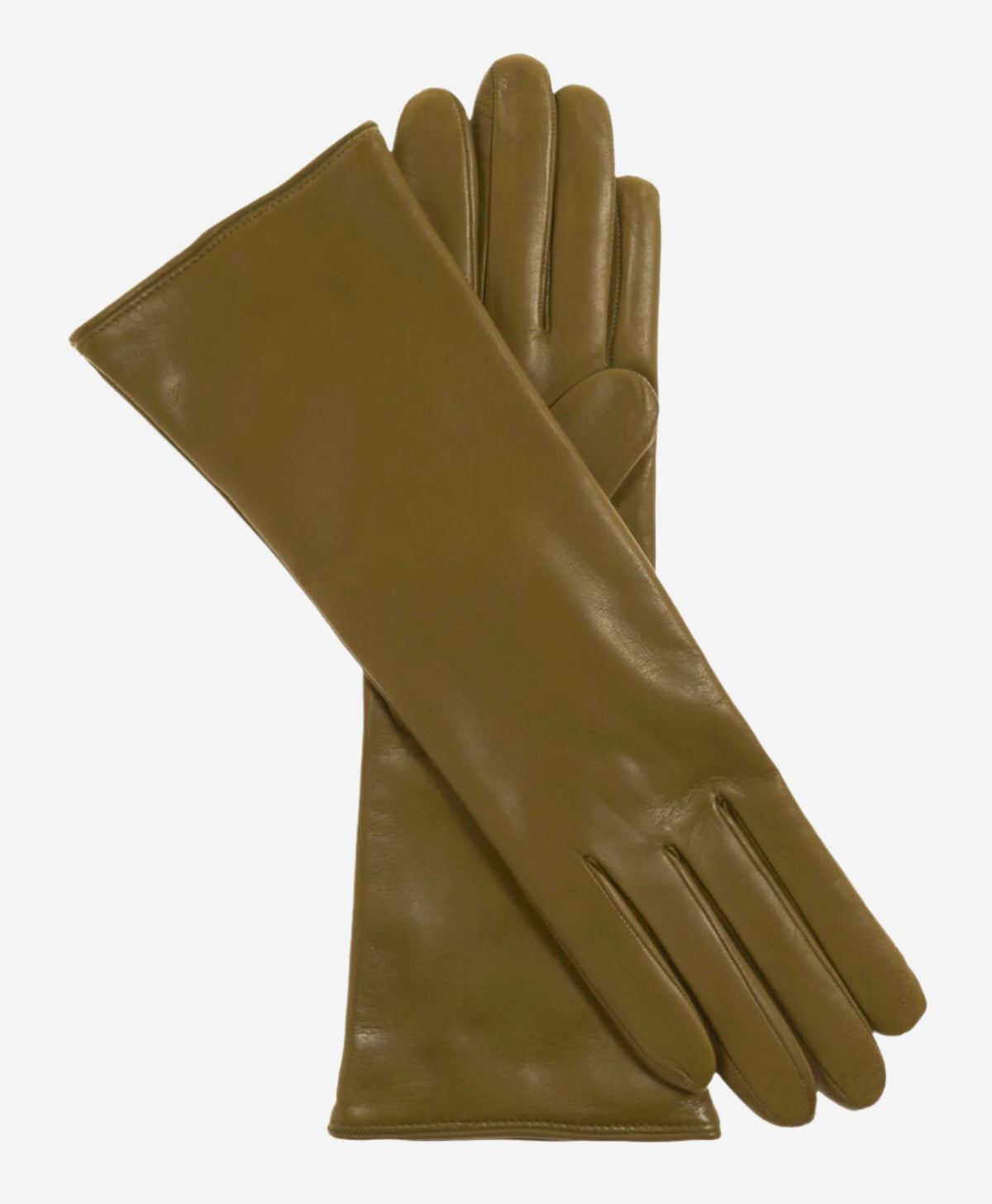 Camilla (moss) - Italian "4 button length" cashmere lined leather gloves — photo 1 of 8