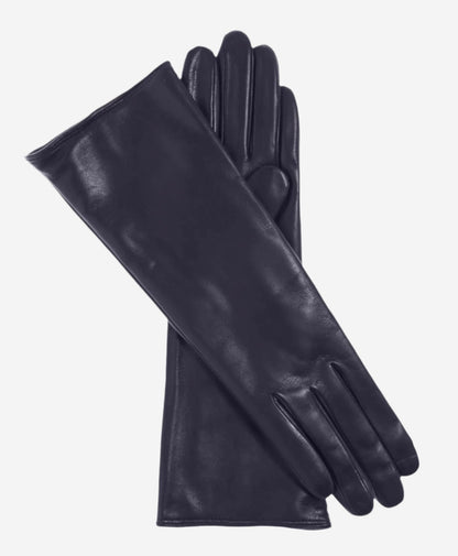 Camilla (navy) - Italian "4 button length" cashmere lined leather gloves — photo 2 of 8