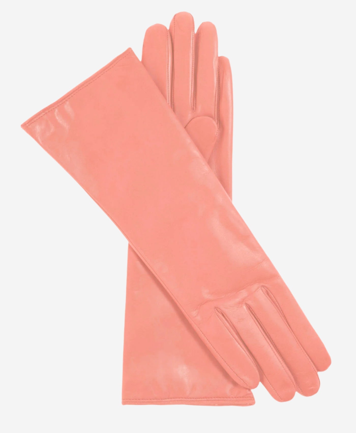 Camilla (pink) - Italian "4 button length" cashmere lined leather gloves — photo 1 of 8