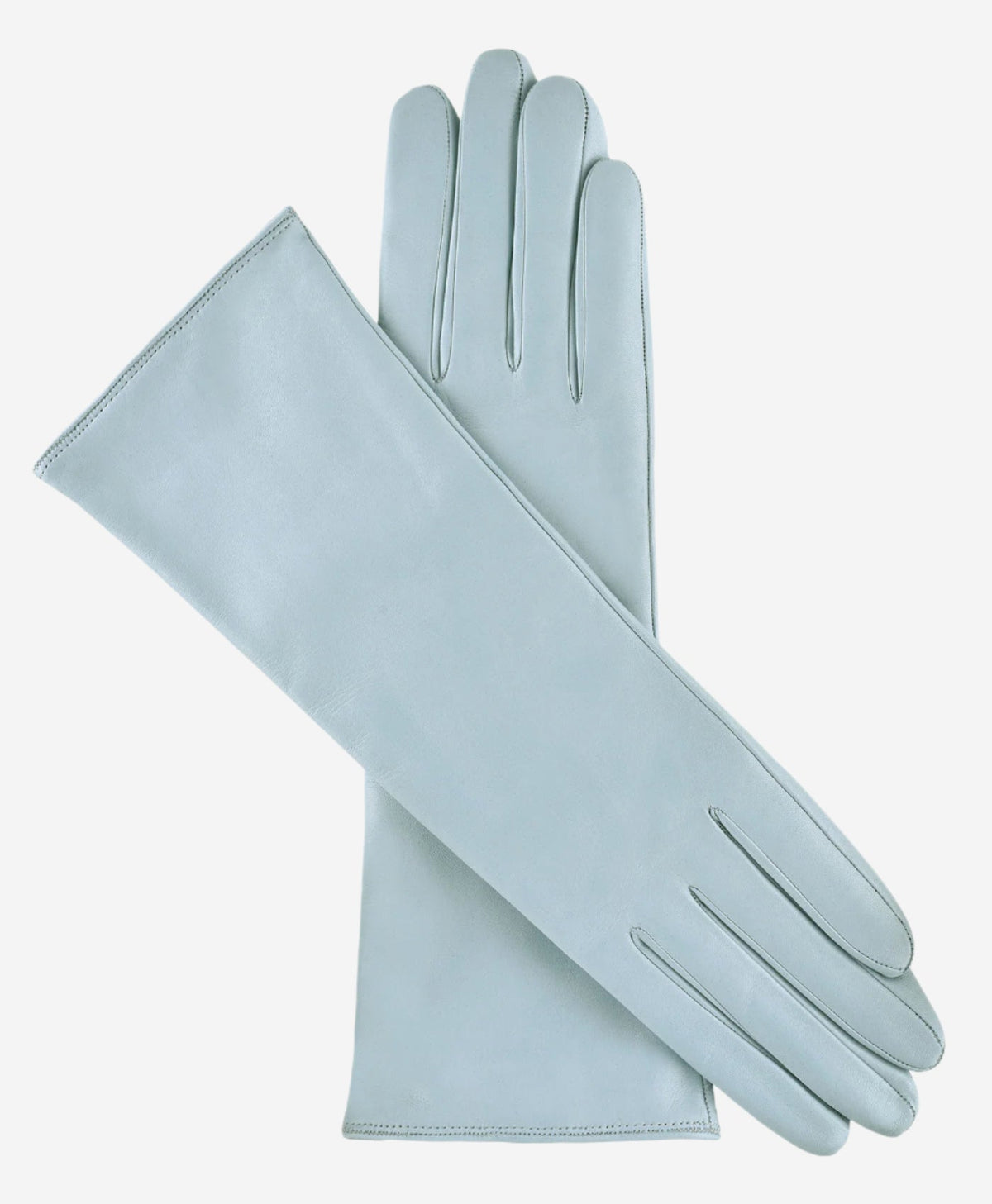 Camilla (sky) - Italian "4 button length" cashmere lined leather gloves — photo 1 of 8