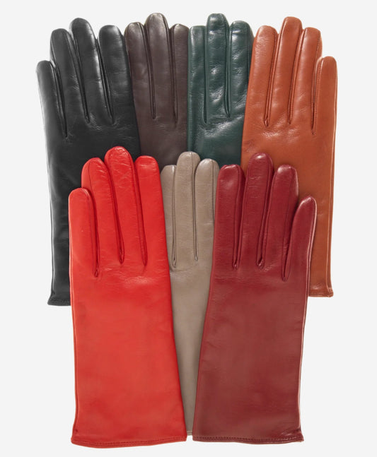 FC04 (dark brown) - Women's Italian cashmere lined leather gloves — photo 2 of 8