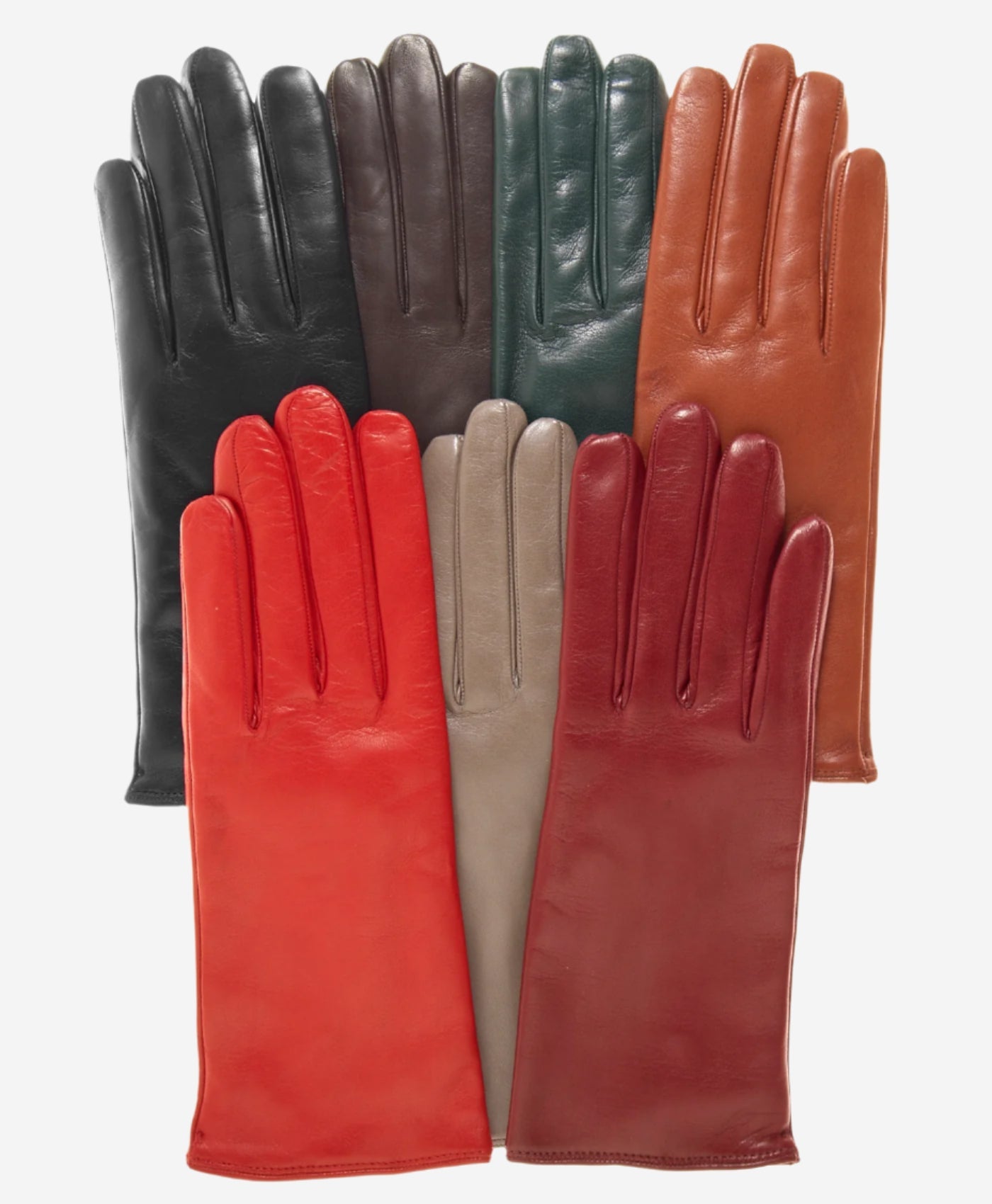 FC04 (pink) - Women's Italian cashmere lined leather gloves — photo 2 of 8