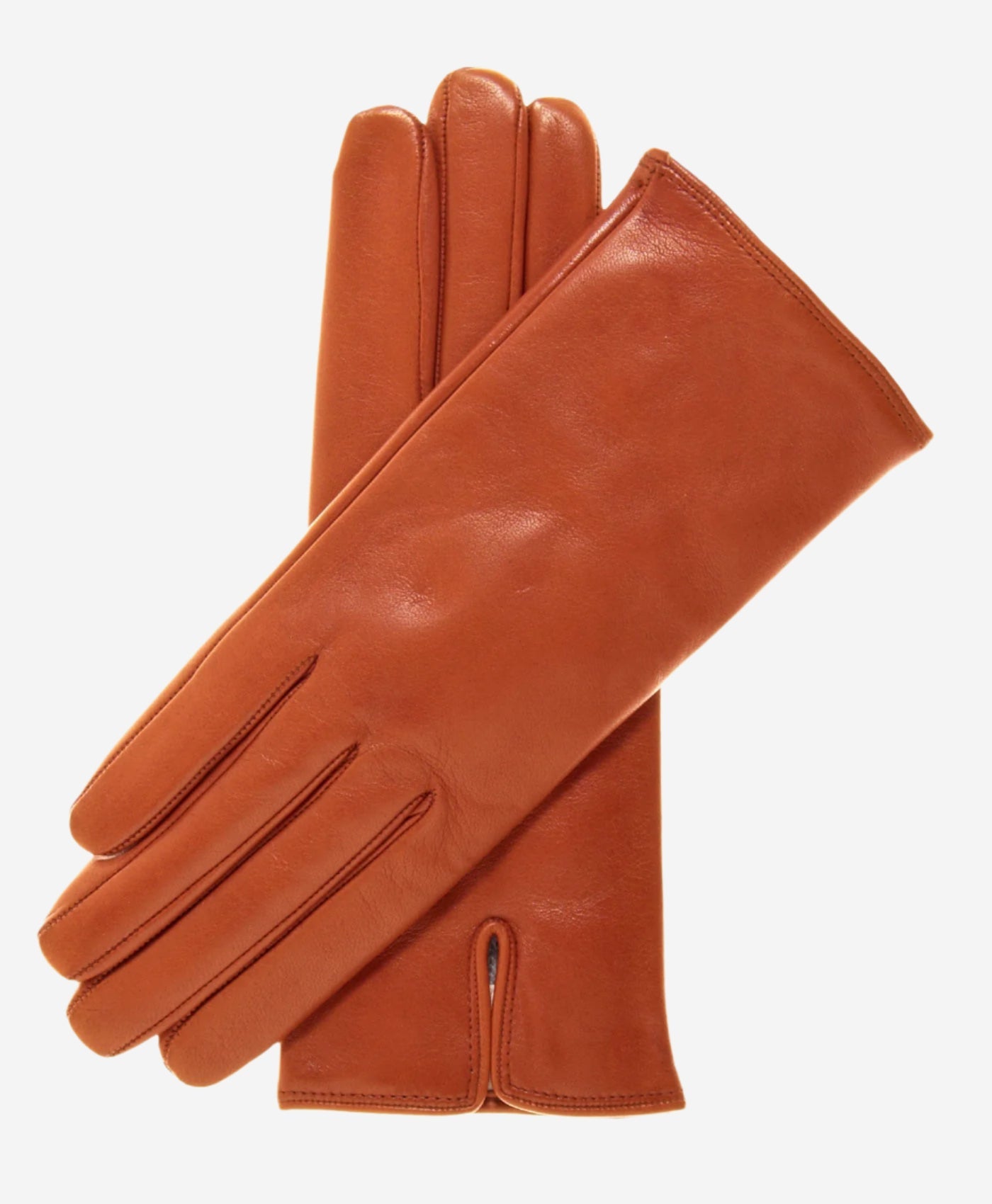 FC04 (medium brown) - Women's Italian cashmere lined leather gloves — photo 1 of 8
