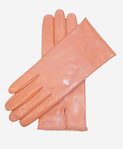FC04 (pink) - Women's Italian cashmere lined leather gloves — photo 1 of 8