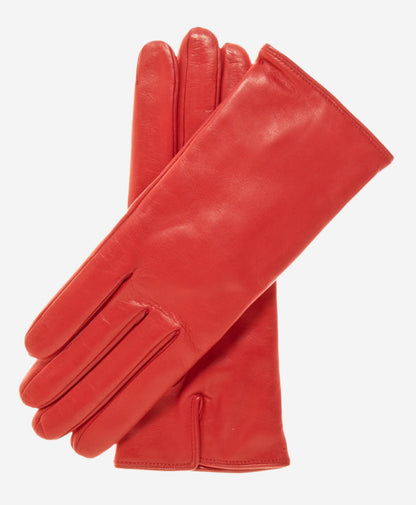 FC04 (red) - Women's Italian cashmere lined leather gloves — photo 1 of 8