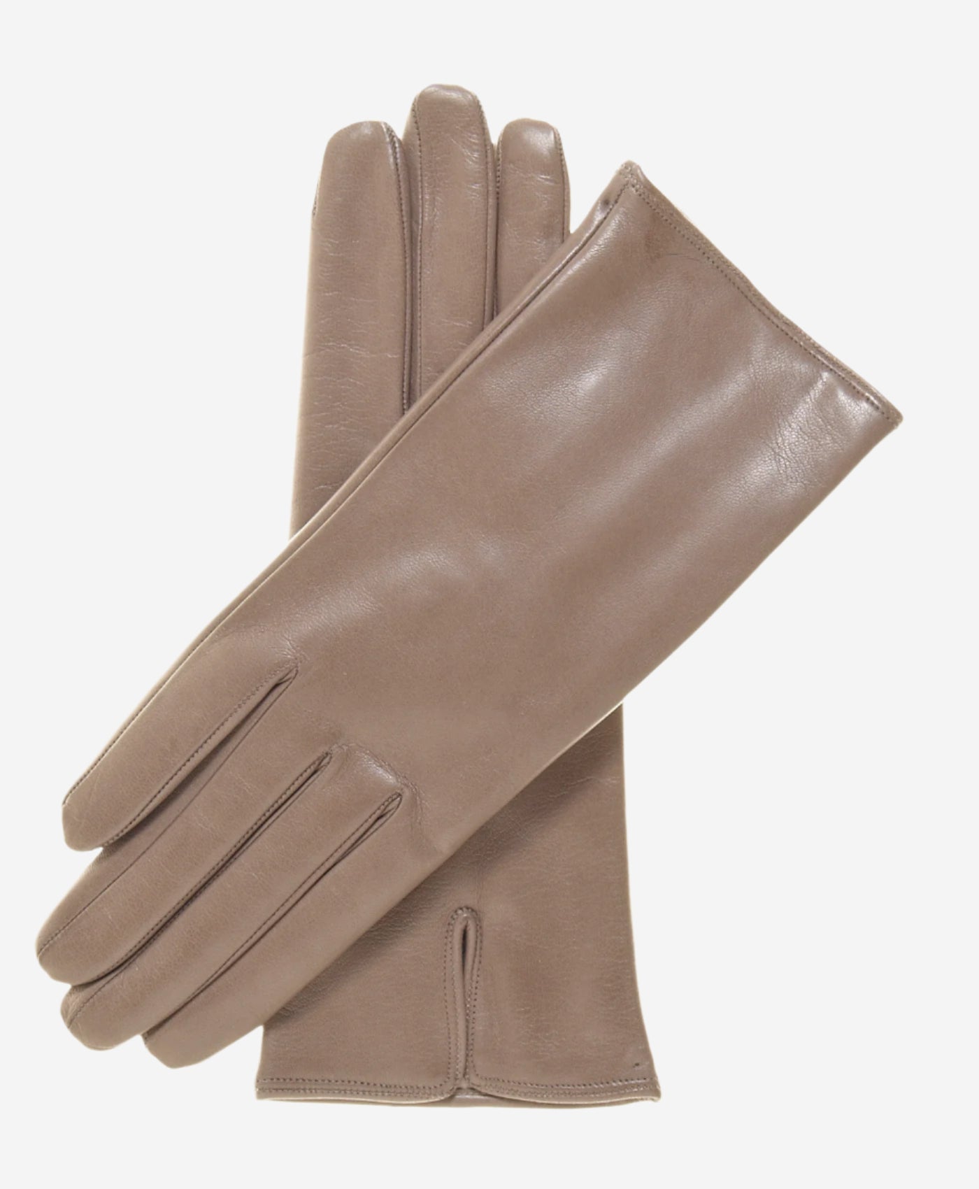 FC04 (taupe) - Women's Italian cashmere lined leather gloves — photo 1 of 8