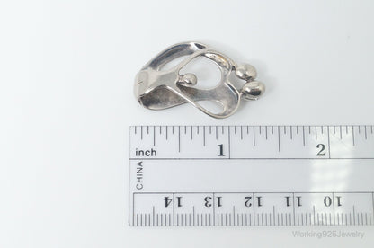 Vintage Native American Carolyn Pollack Relios Family Sterling Silver Pendant