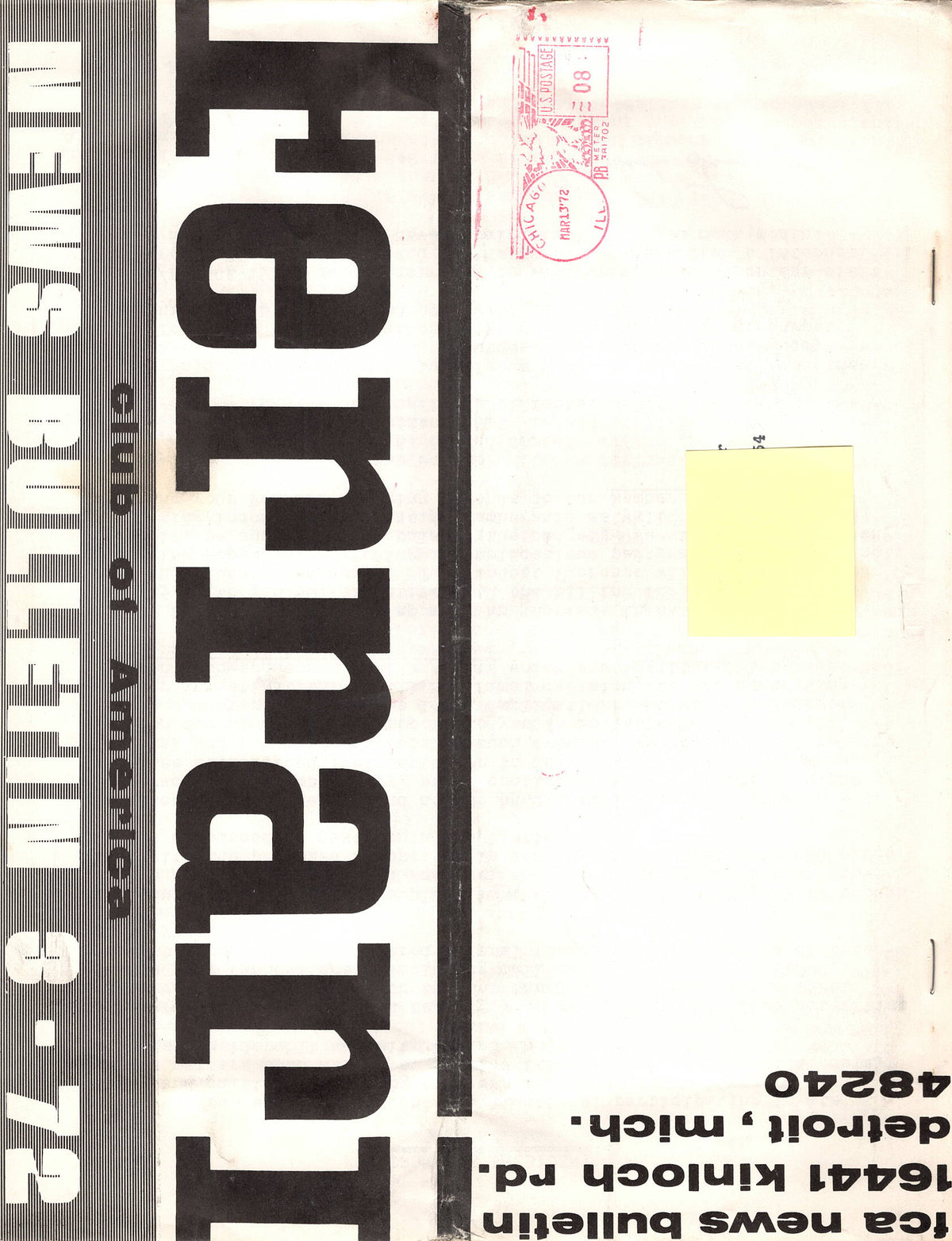 FCA News Bulletin 1972 -  3