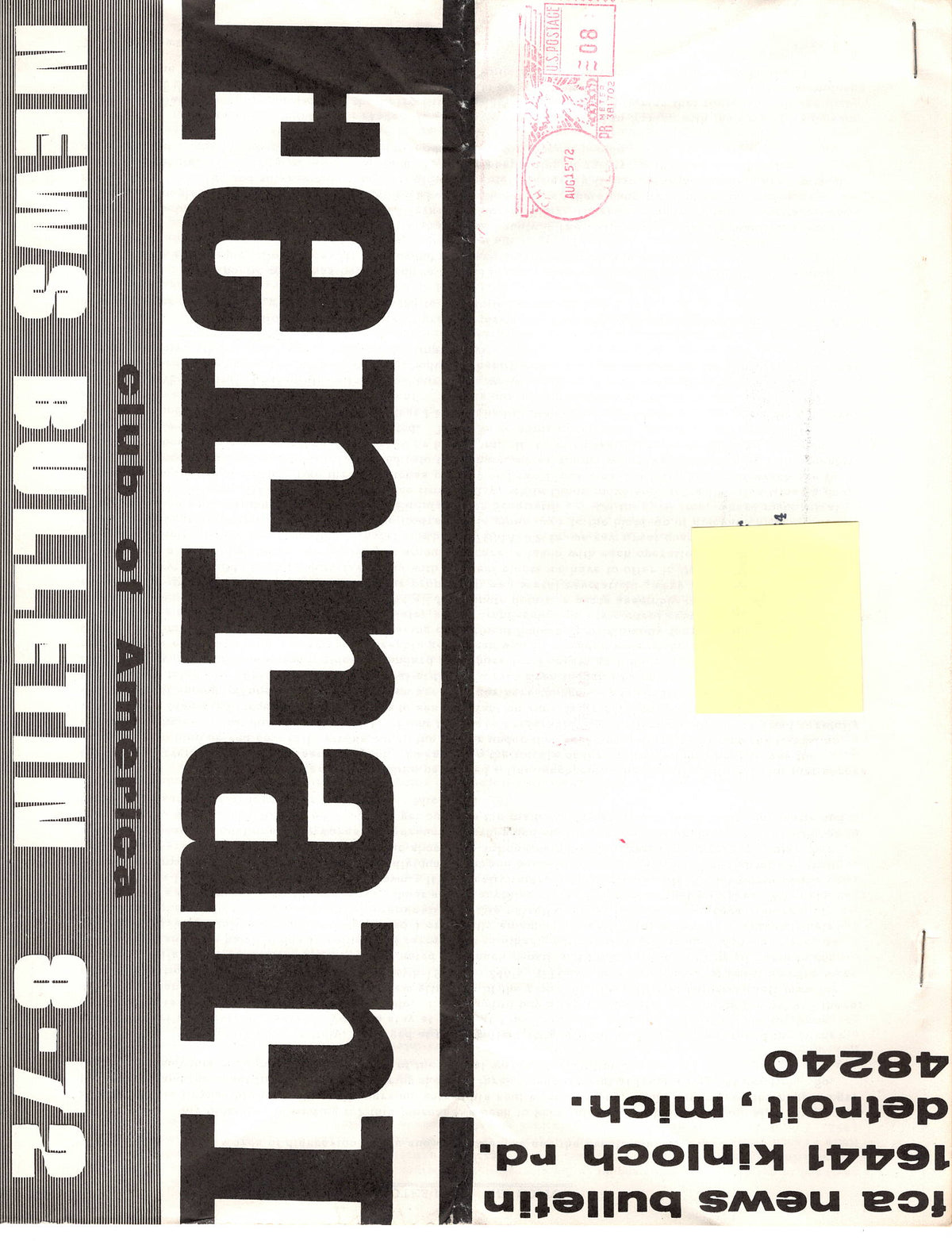 FCA News Bulletin 1972 -  8