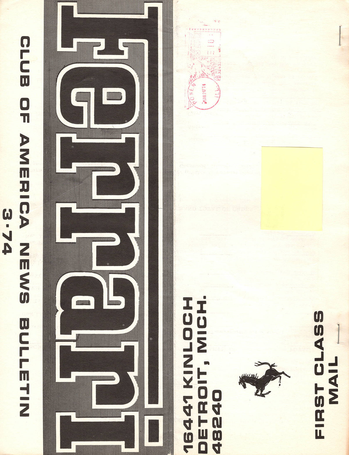 FCA News Bulletin 1974 -  3
