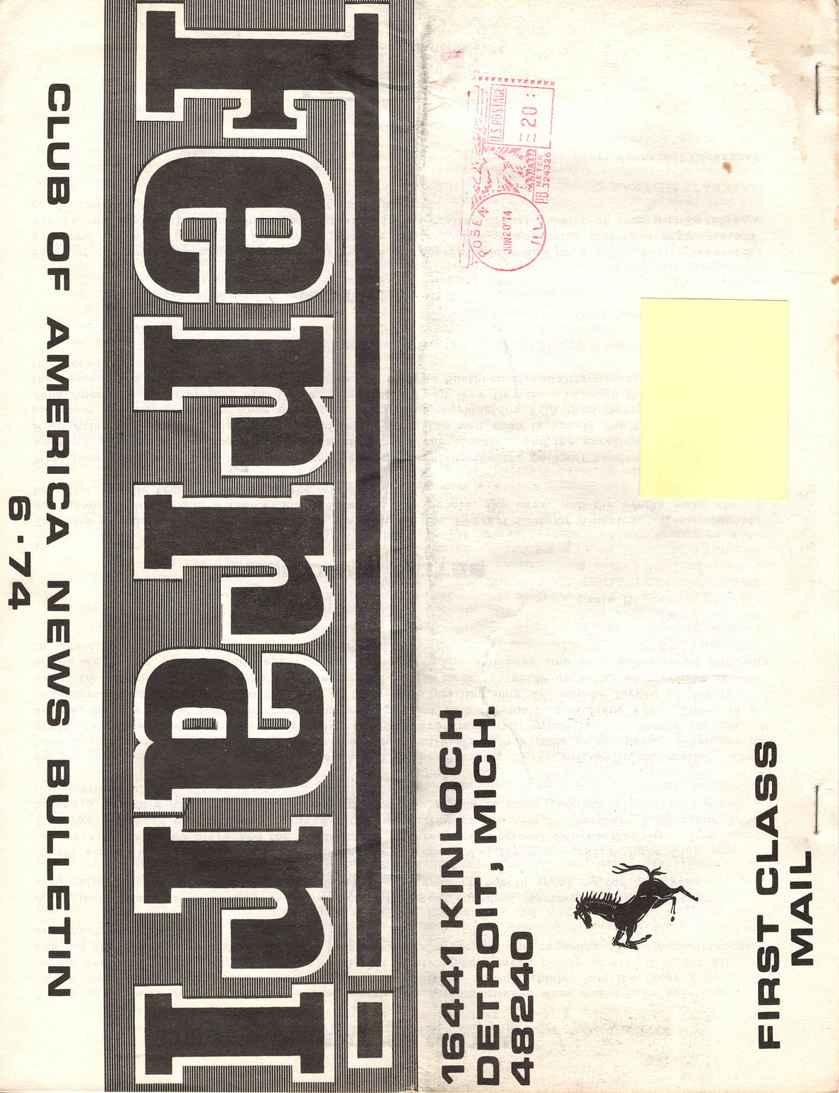 FCA News Bulletin 1974 -  6