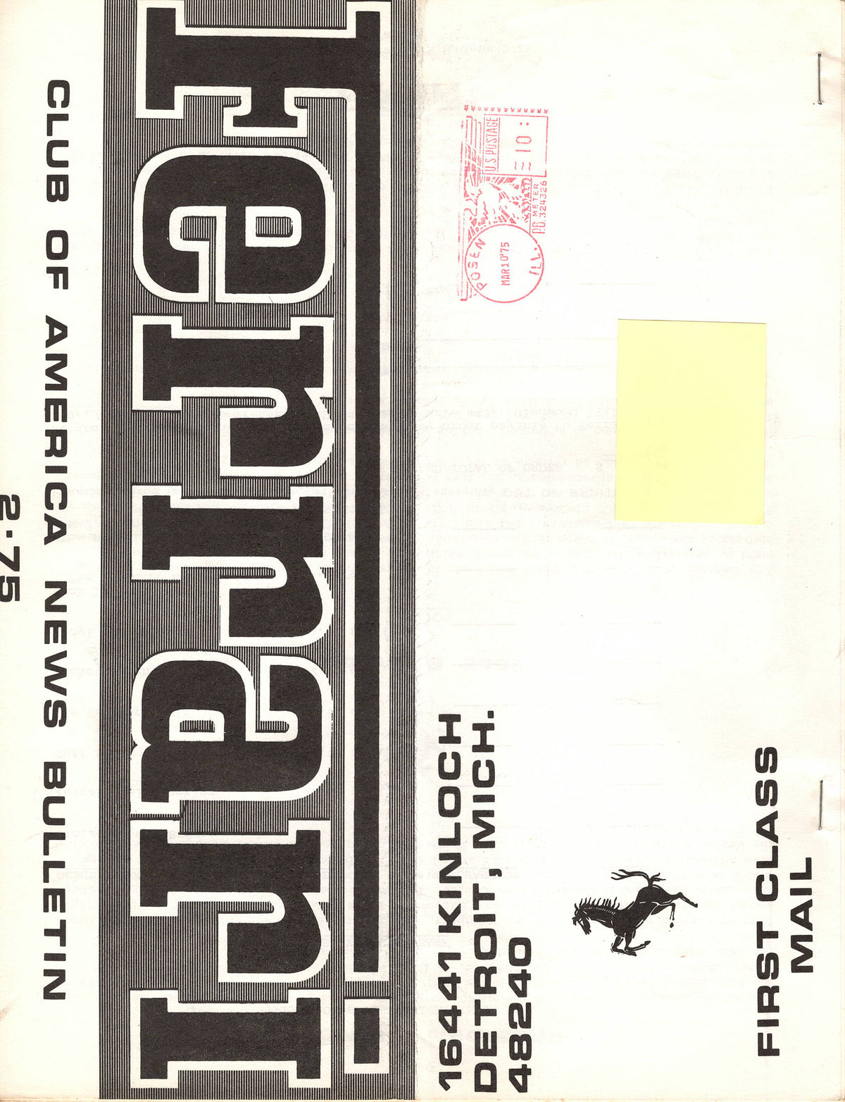 FCA News Bulletin 1975 -  2