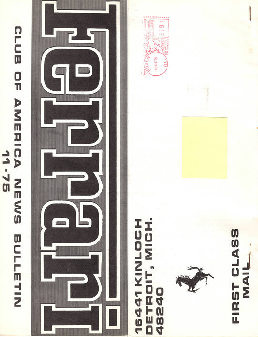FCA News Bulletin 1975 - 11