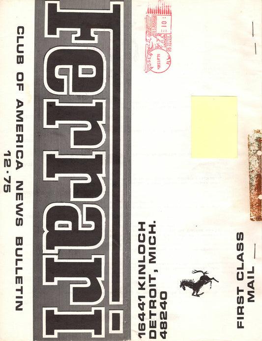 FCA News Bulletin 1975 - 12