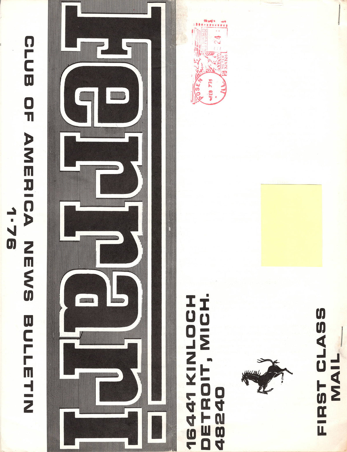 FCA News Bulletin 1976 -  1