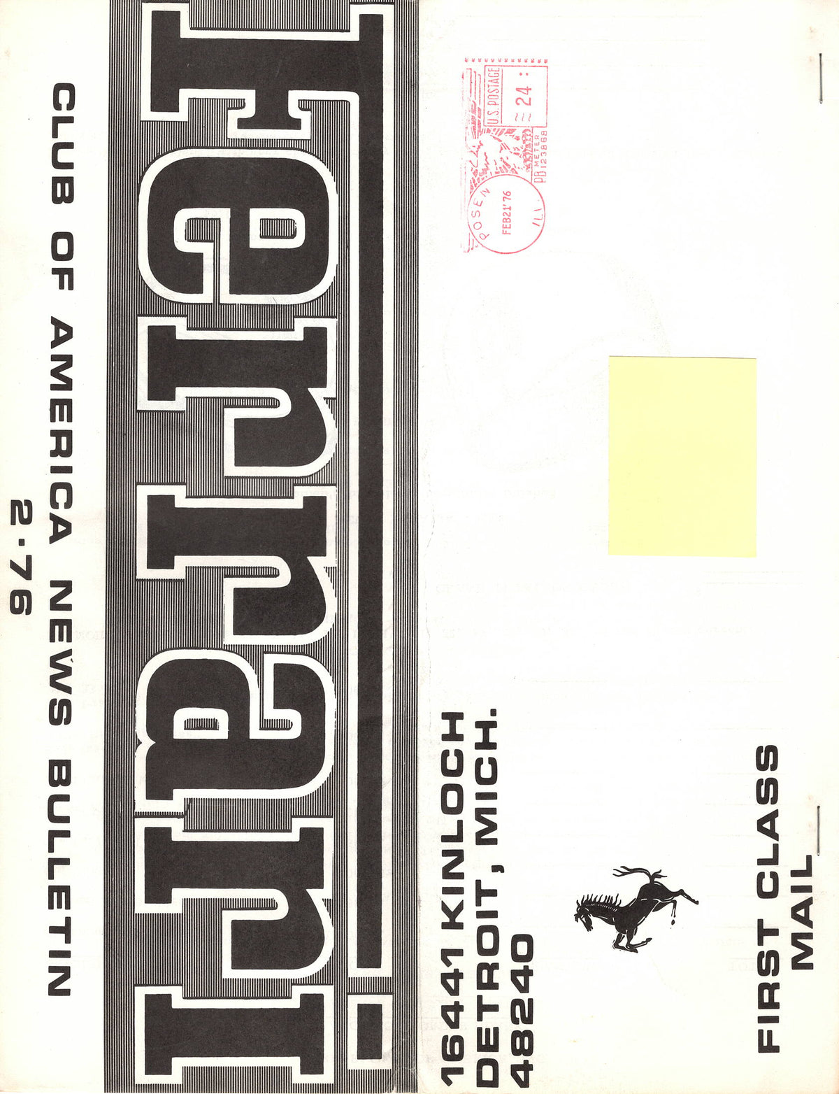 FCA News Bulletin 1976 -  2