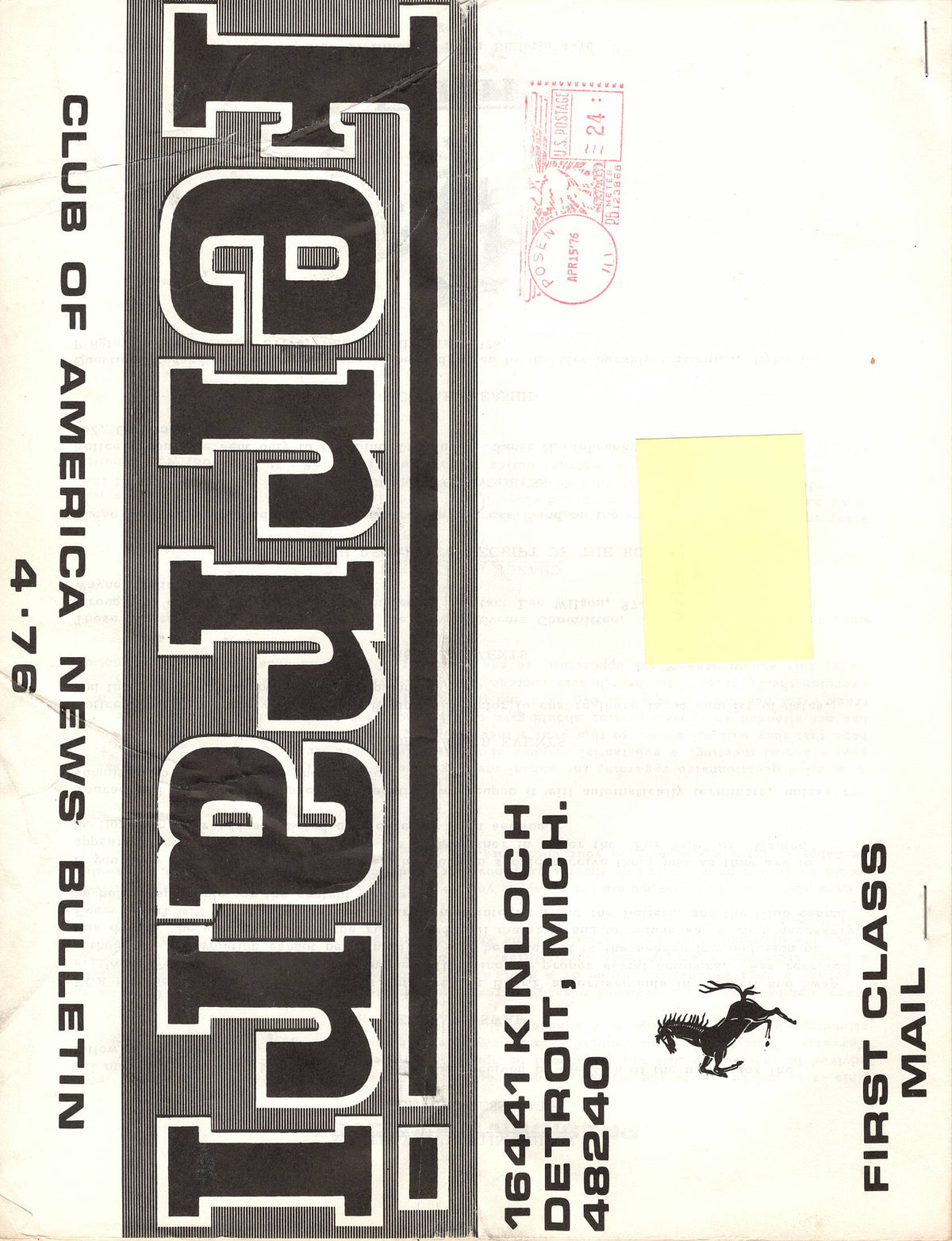 FCA News Bulletin 1976 -  4