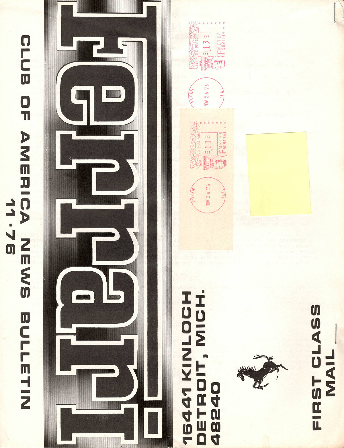 FCA News Bulletin 1976 - 11