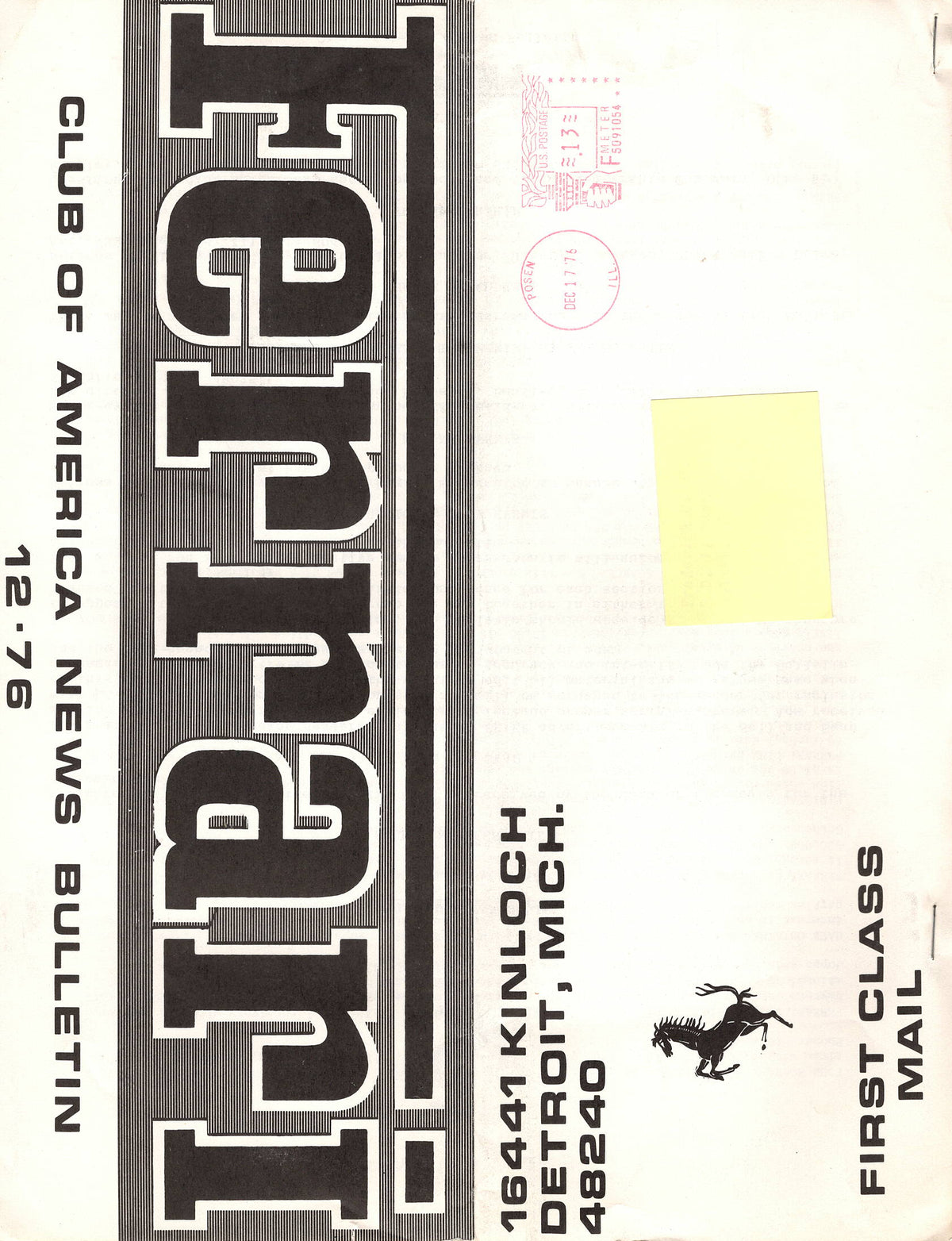 FCA News Bulletin 1976 - 12