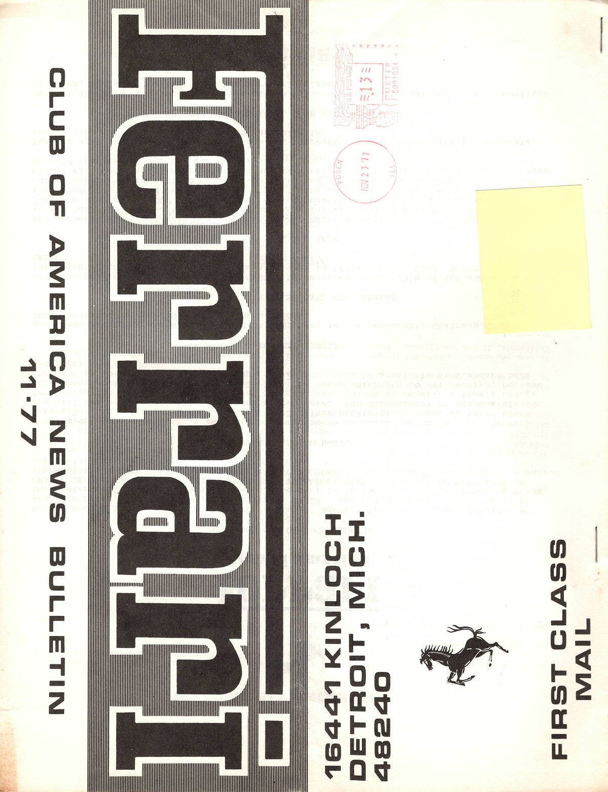 FCA News Bulletin 1977 - 11