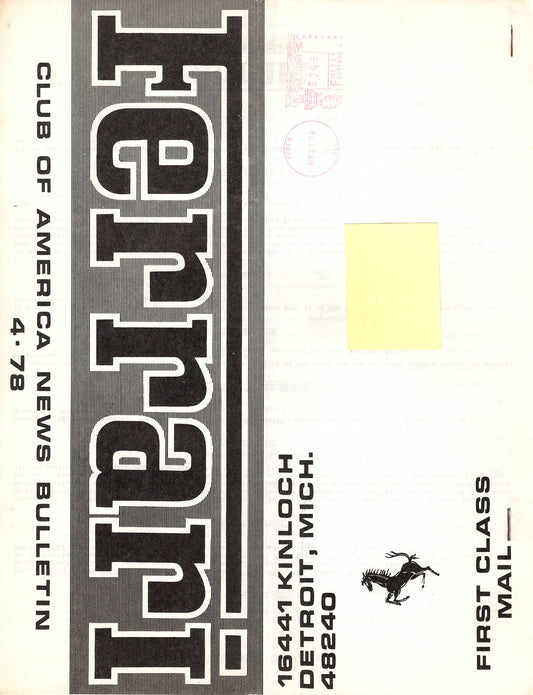 FCA News Bulletin 1978 -  4