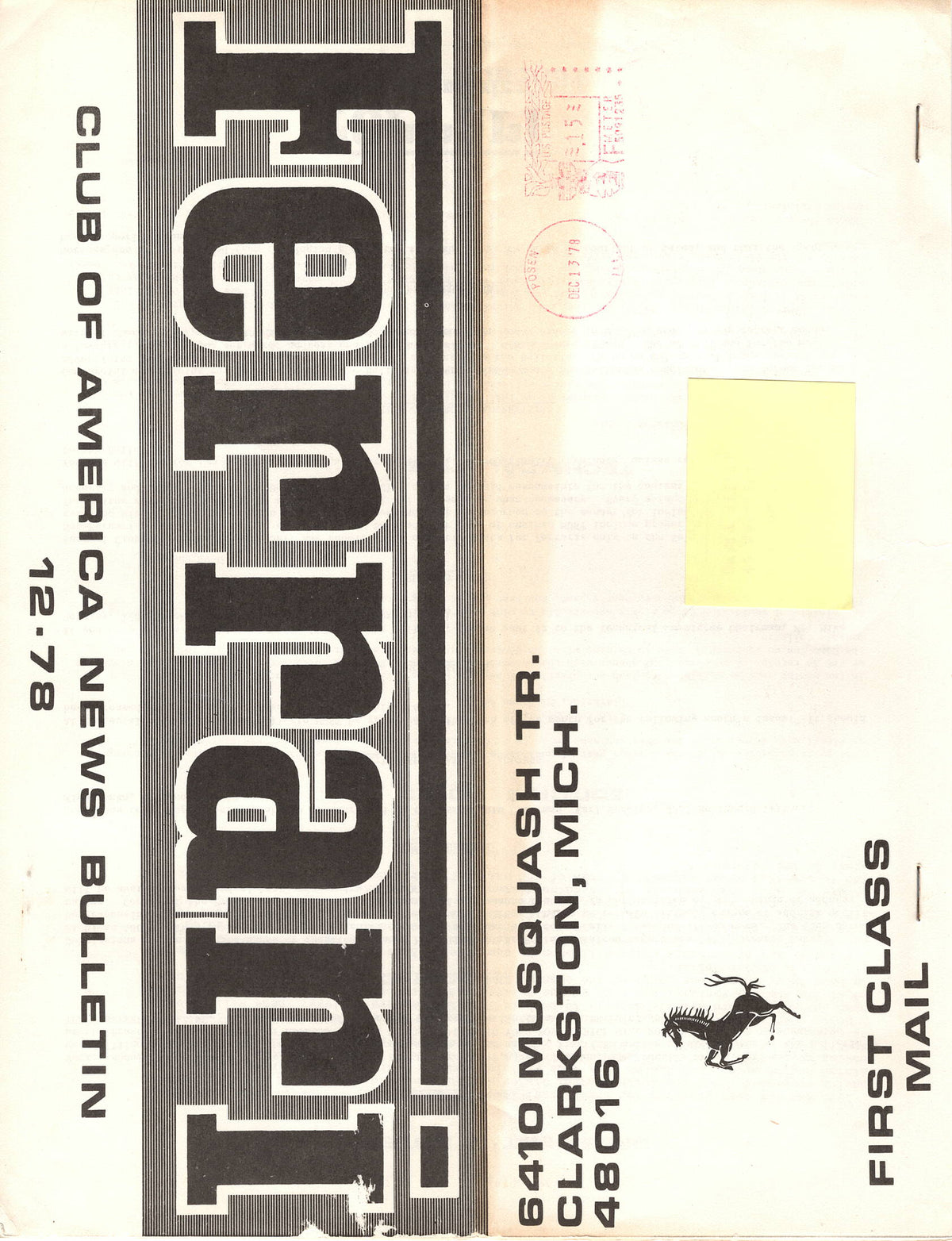 FCA News Bulletin 1978 - 12