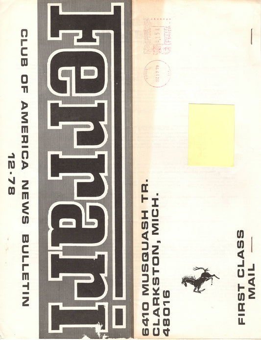 FCA News Bulletin 1978 - 12