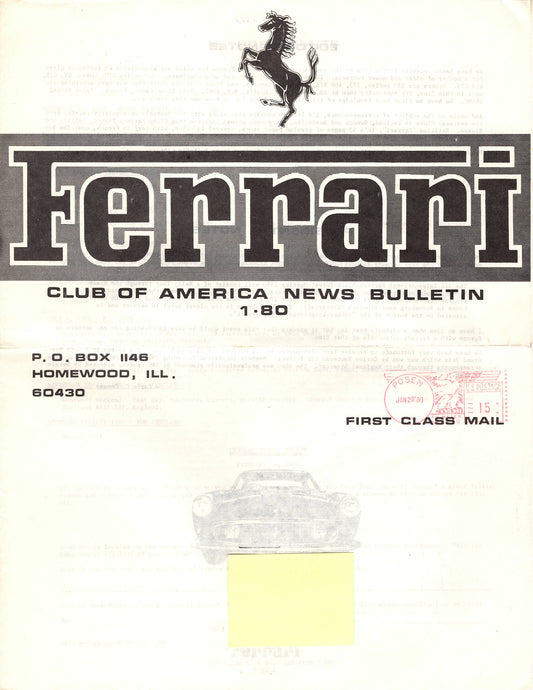 FCA News Bulletin 1980 -  1