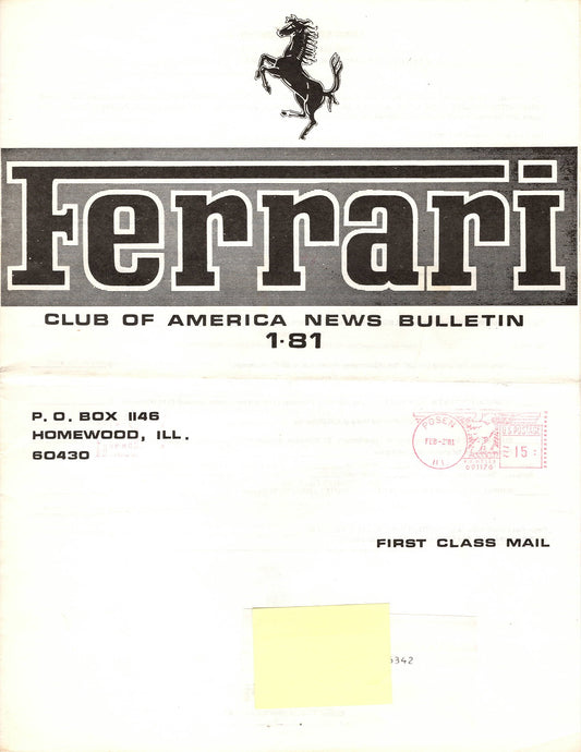 FCA News Bulletin 1981 -  1