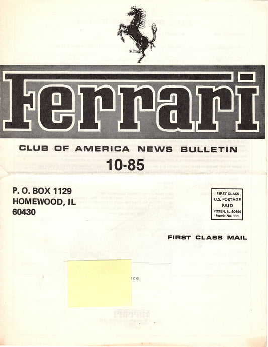 FCA News Bulletin 1985 - 10