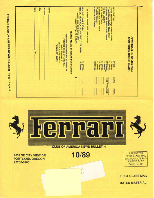 FCA News Bulletin 1989 - 10