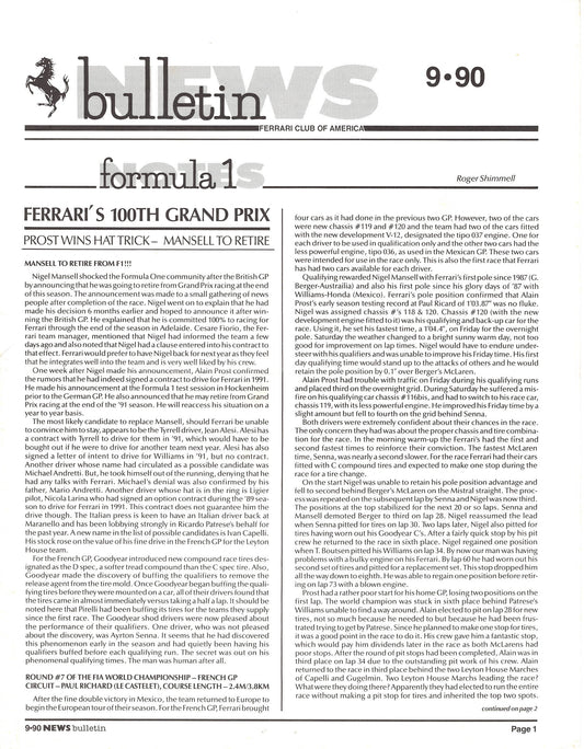 FCA News Bulletin 1990 -  9
