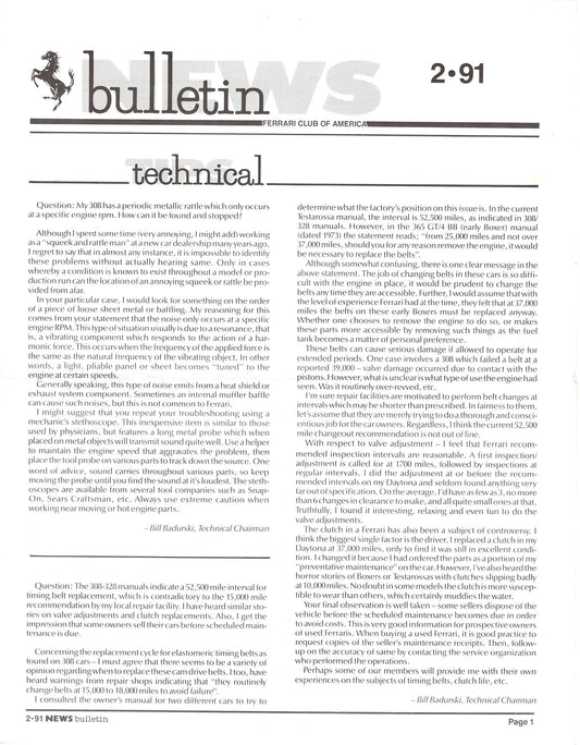 FCA News Bulletin 1991 -  2