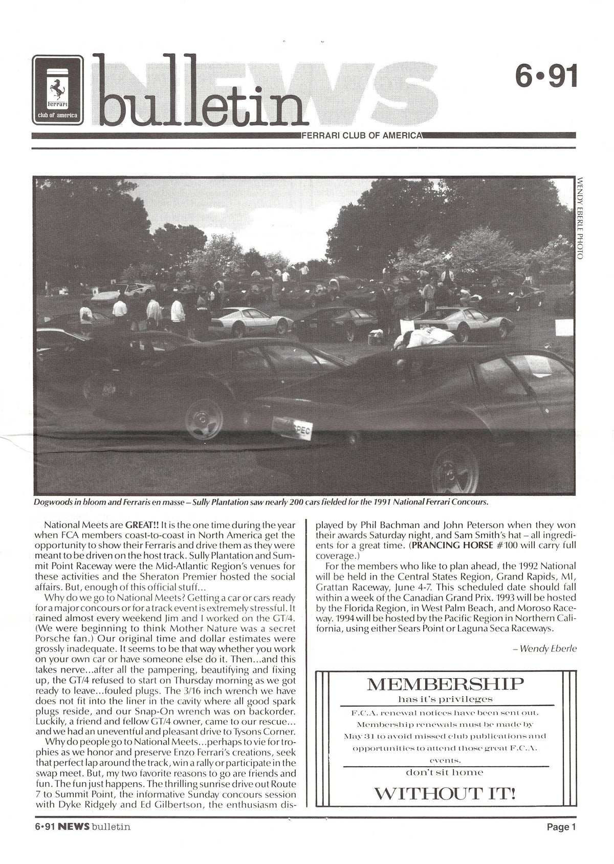 FCA News Bulletin 1991 -  6