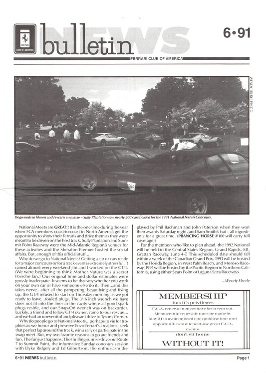 FCA News Bulletin 1991 -  6