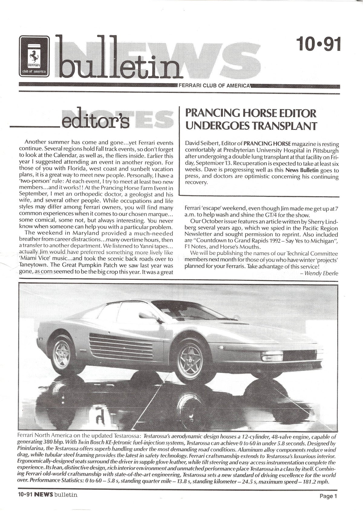 FCA News Bulletin 1991 - 10