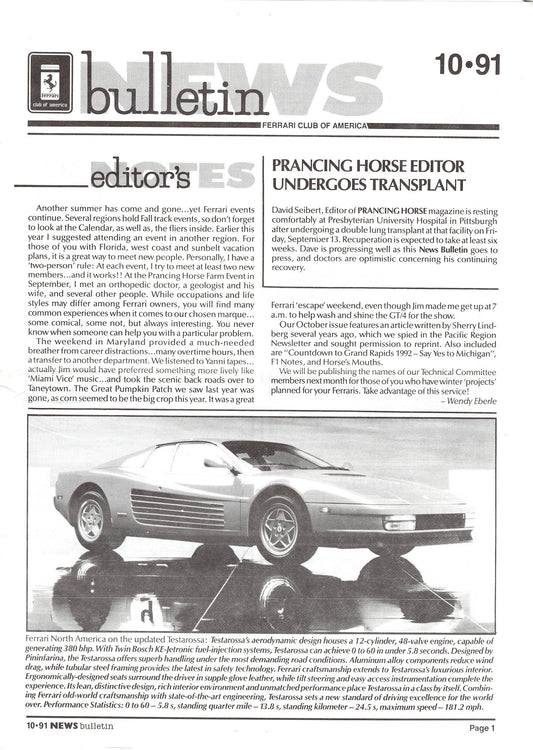 FCA News Bulletin 1991 - 10