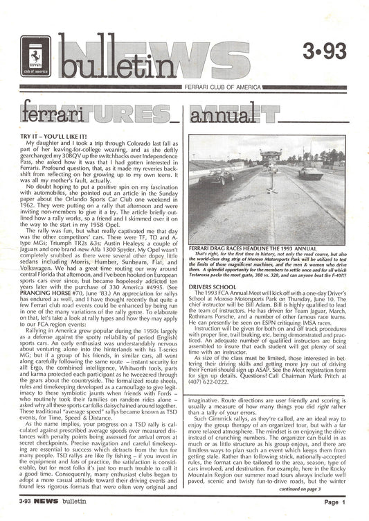 FCA News Bulletin 1993 -  3